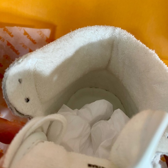 Zara x Gola Collaboration High Top Sneakers - Towel Interior, Leather Size US 6 - Picture 7 of 14